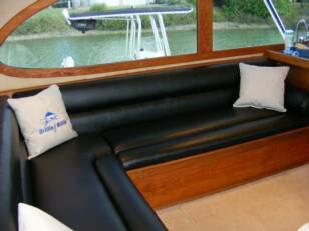 sport fish sail boat upholstery